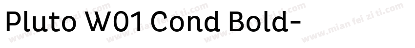 Pluto W01 Cond Bold字体转换